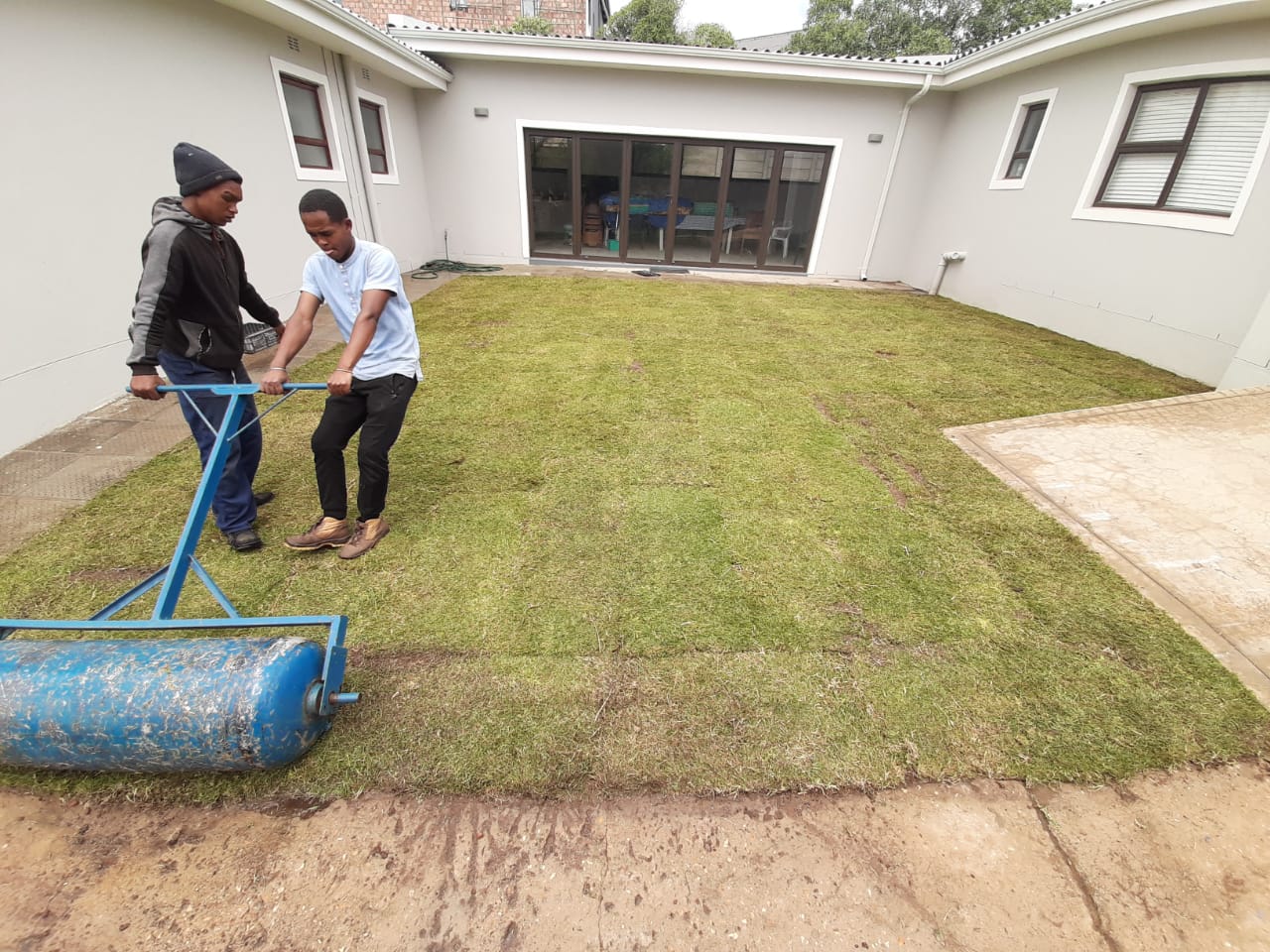 Rolling lawn at Lawn it Still Bay